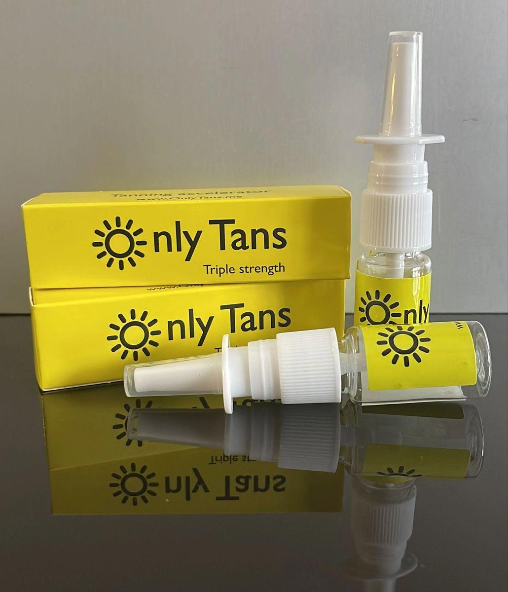 2 Bottles of Only Tans strength nasal tanners