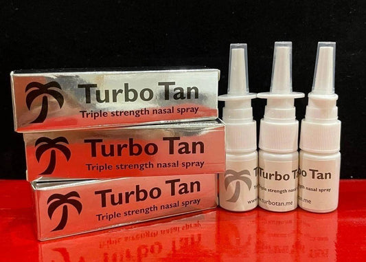 3 Bottles of Turbo Tan triple strength nasal sprays