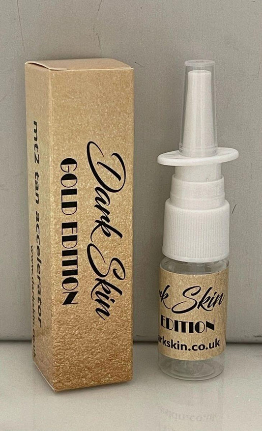 1 Bottle of Dark skin Gold Edition double strength nasal tanners
