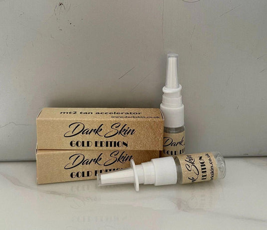 2 Bottles of Dark skin Gold Edition double strength nasal tanners